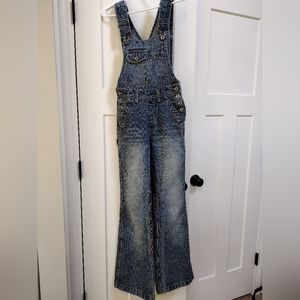 Silver jeans overalls